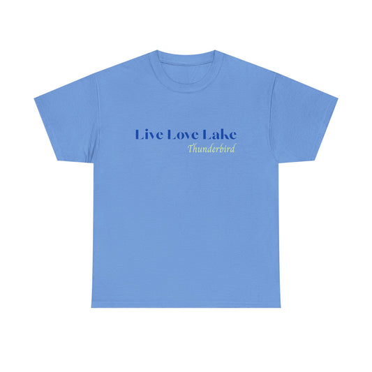 Live Love Lake Thunderbird, Unisex Cotton Tee