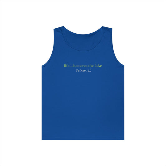life's better at the lake, Unisex Cotton Tank Top